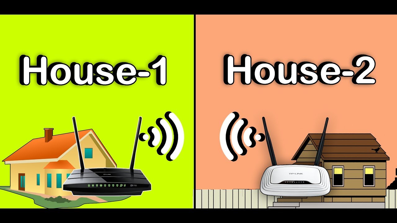 How to connect 2 Houses Wirelessly using TP-link